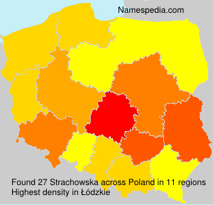Surname Strachowska in Poland Surname Strachowska in Poland