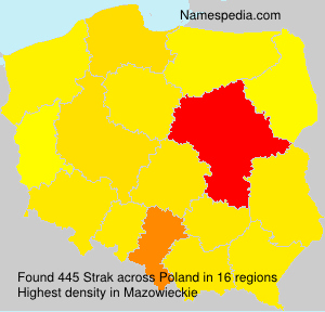 Surname Strak in Poland Surname Strak in Poland