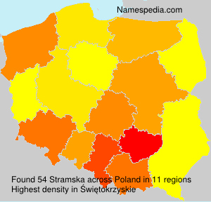 Surname Stramska in Poland Surname Stramska in Poland