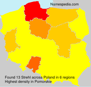 Surname Strehl in Poland Surname Strehl in Poland