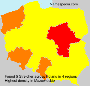 Surname Streicher in Poland Surname Streicher in Poland