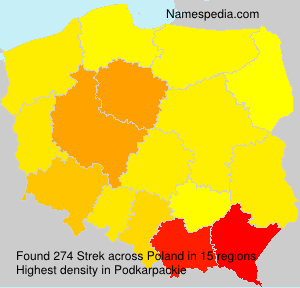 Surname Strek in Poland Surname Strek in Poland