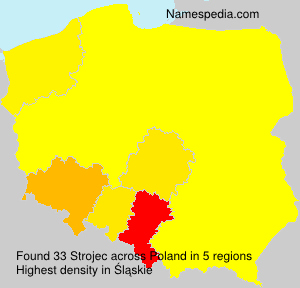 Surname Strojec in Poland Surname Strojec in Poland