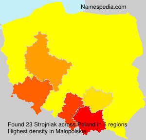 Surname Strojniak in Poland Surname Strojniak in Poland