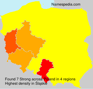 Surname Strong in Poland Surname Strong in Poland