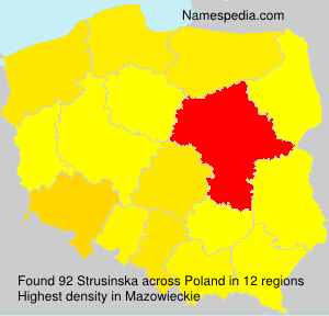 Surname Strusinska in Poland Surname Strusinska in Poland