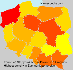 Surname Strutynski in Poland Surname Strutynski in Poland