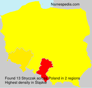 Surname Stryczak in Poland