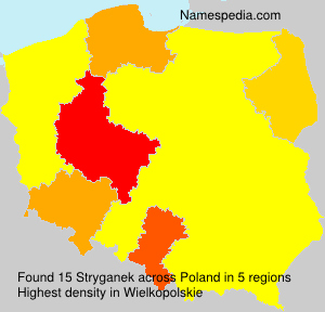 Surname Stryganek in Poland Surname Stryganek in Poland