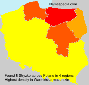 Surname Stryzko in Poland Surname Stryzko in Poland