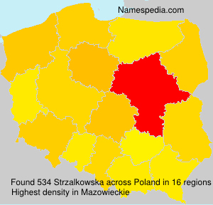 Surname Strzalkowska in Poland Surname Strzalkowska in Poland