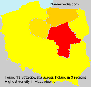 Surname Strzegowska in Poland Surname Strzegowska in Poland