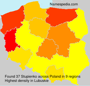 Surname Stupienko in Poland Surname Stupienko in Poland