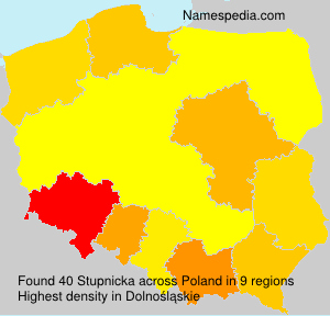 Surname Stupnicka in Poland