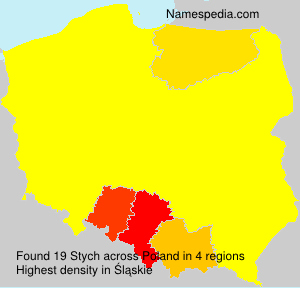 Surname Stych in Poland Surname Stych in Poland