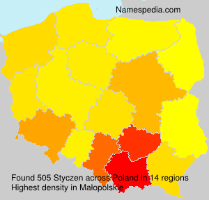 Surname Styczen in Poland Surname Styczen in Poland