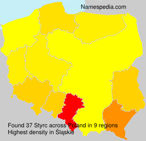 Surname Styrc in Poland Surname Styrc in Poland