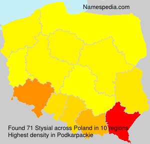Surname Stysial in Poland Surname Stysial in Poland