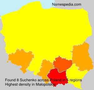 Surname Suchenko in Poland Surname Suchenko in Poland