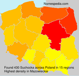 Surname Suchocka in Poland Surname Suchocka in Poland