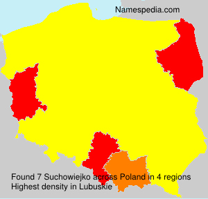 Surname Suchowiejko in Poland Surname Suchowiejko in Poland