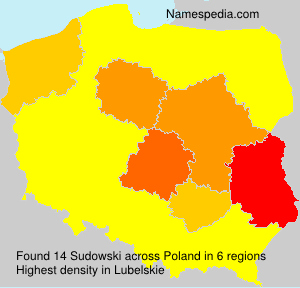 Surname Sudowski in Poland Surname Sudowski in Poland