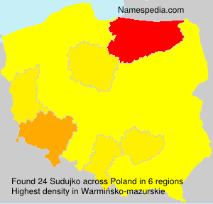Surname Sudujko in Poland Surname Sudujko in Poland