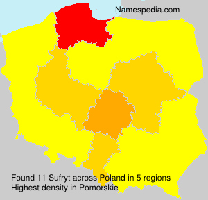 Surname Sufryt in Poland Surname Sufryt in Poland