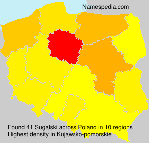 Surname Sugalski in Poland Surname Sugalski in Poland