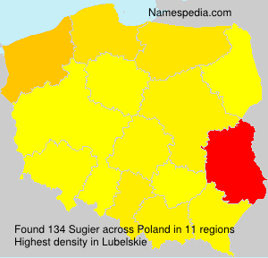 Surname Sugier in Poland Surname Sugier in Poland