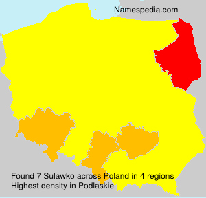 Surname Sulawko in Poland Surname Sulawko in Poland