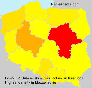Surname Sulejewski in Poland Surname Sulejewski in Poland