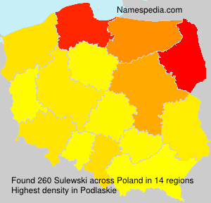 Surname Sulewski in Poland Surname Sulewski in Poland