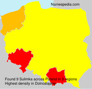 Surname Sulimka in Poland Surname Sulimka in Poland