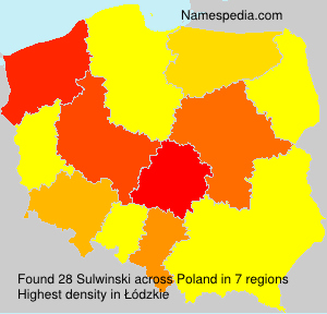 Surname Sulwinski in Poland Surname Sulwinski in Poland