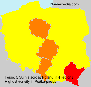 Surname Sumis in Poland Surname Sumis in Poland