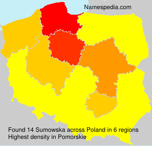 Surname Sumowska in Poland Surname Sumowska in Poland