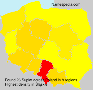 Surname Suplat in Poland Surname Suplat in Poland