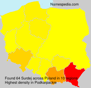 Surname Surdej in Poland Surname Surdej in Poland