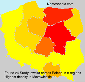 Surname Surdykowska in Poland Surname Surdykowska in Poland