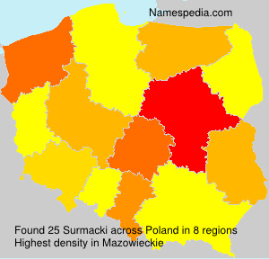 Surname Surmacki in Poland Surname Surmacki in Poland