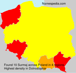 Surname Surmaj in Poland Surname Surmaj in Poland