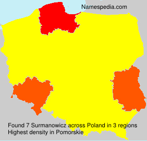Surname Surmanowicz in Poland Surname Surmanowicz in Poland
