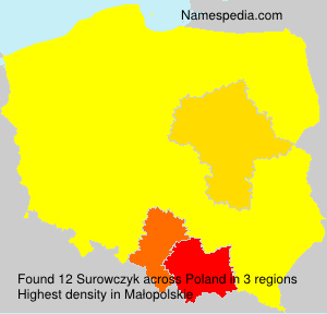 Surname Surowczyk in Poland Surname Surowczyk in Poland