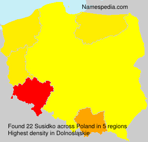 Surname Susidko in Poland Surname Susidko in Poland