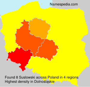 Surname Suslowski in Poland Surname Suslowski in Poland