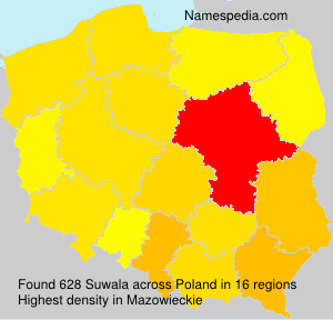 Surname Suwala in Poland Surname Suwala in Poland