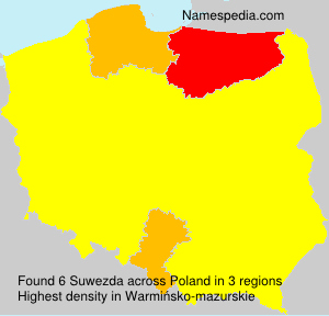 Surname Suwezda in Poland Surname Suwezda in Poland
