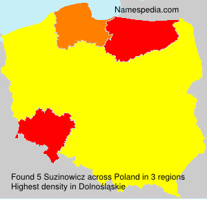 Surname Suzinowicz in Poland Surname Suzinowicz in Poland