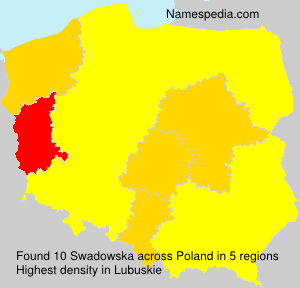 Surname Swadowska in Poland Surname Swadowska in Poland